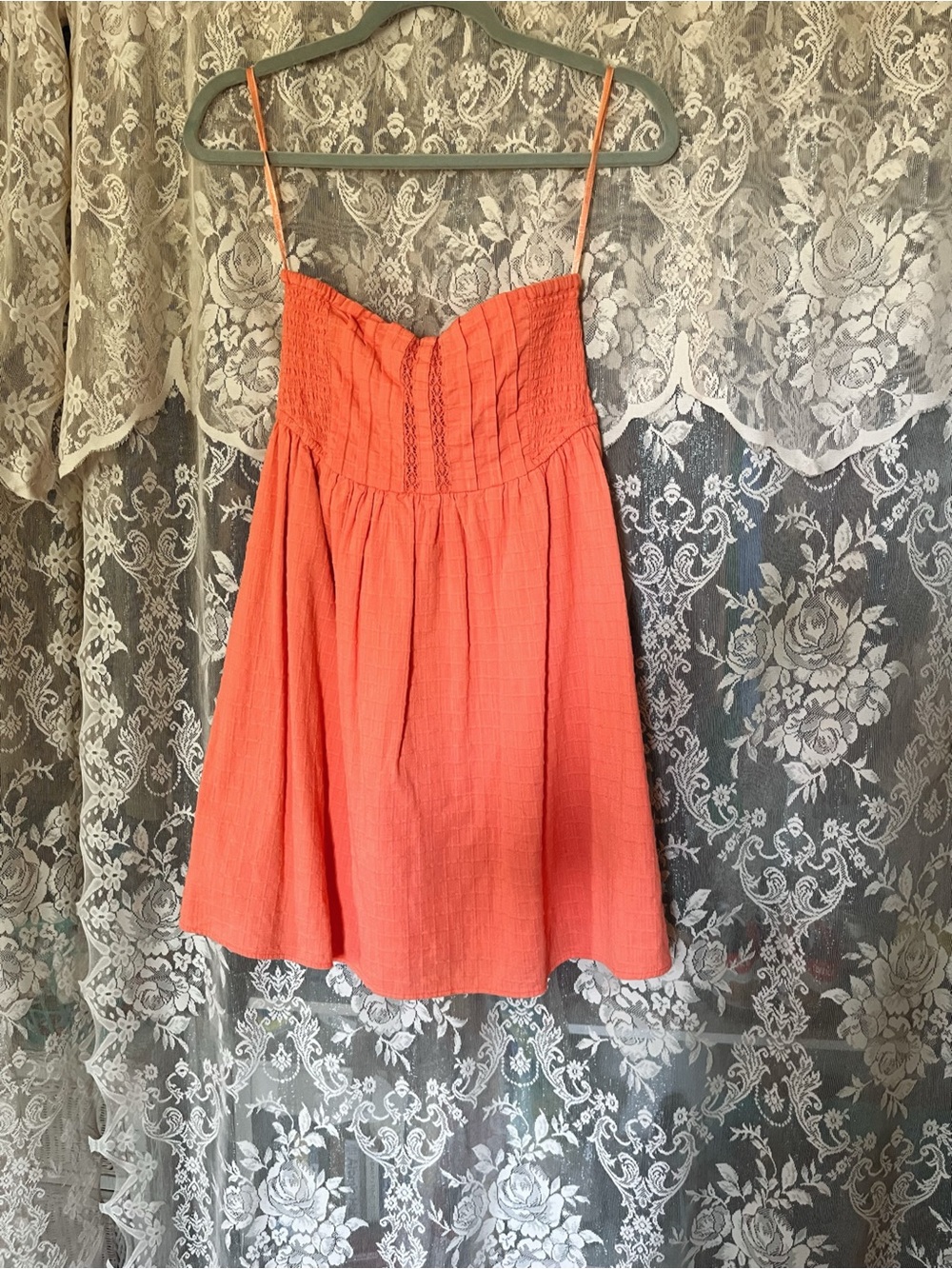 Billabong Coral Smocked Boho Sundress Size Medium!